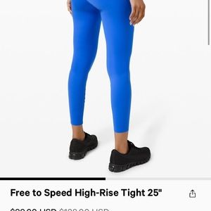 Lululemon free to speed leggings
